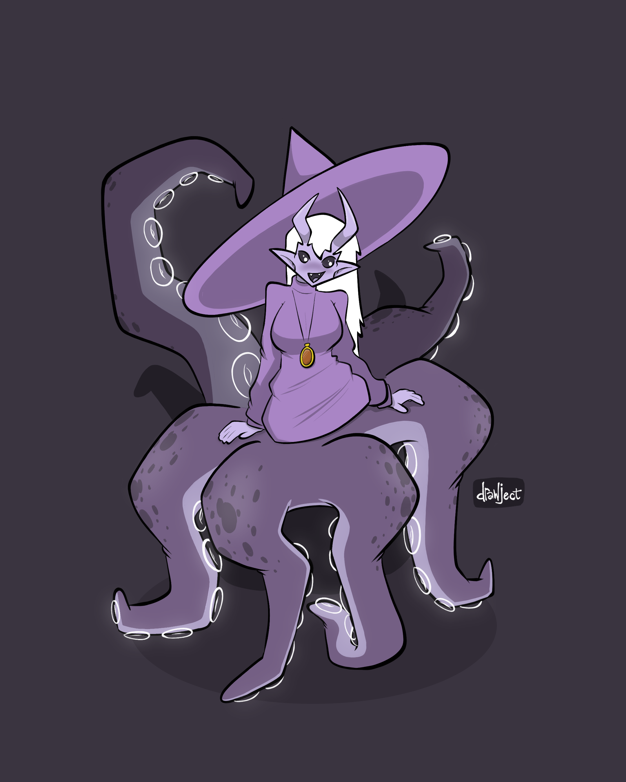 Violet Octopus Witch